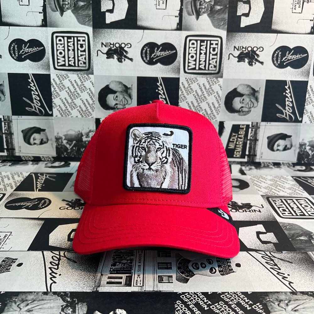 Authentic Goorin Bros The White Tiger Truckin Red "Tiger" Hat (NWT)